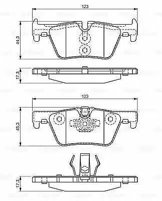 Fren Balatası Arka Bmw F20 F30 F22 F32 F33 F34 F36 Yeni Kod - 34216873093-34216850569-34218855013