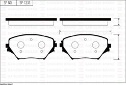 Ön Fren Balata Toyota Rav4 2.0l 1az-fe Aca21 01-05 - 0446542070-0446542071-0446542080