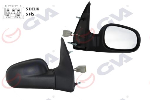 Dış Dikiz Aynası Sağ Clıo 94-98 Elektrikli Isıtmalı Bombeli Cam 5 Fiş Vm-126ehr - 7700826675