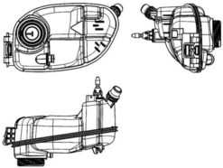 Radyator Yedek Su Deposu Mercedes W176 W246 C117 X117 X156 - A2465000049