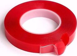 Çift Taraflı Bant 30mm X 5mt Kırmızı Şeffaf