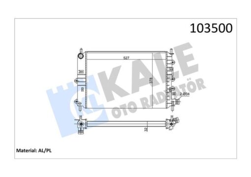Motor Radyatoru Escort Clx 2 Sıra Al Pl Sıstem - 91AB8005AF-94AT8005AB-94AT8005BA