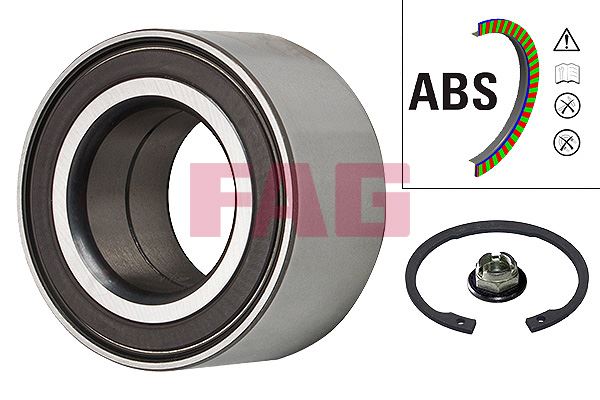 Ön Teker Rulmanı Fıesta V 01 Focus 98 04 Fusıon 02 12 Courıer 14 Ka Iıı 16 Ecosport 13 Mazda 2 07 15 Kıt Abs Lı 38.993x72x37 Bah-0106dx - 8V5J1K018AA-8V511215BB-2S6J1K018
