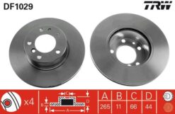 Arka Fren Aynası Renault Laguna 94 Safrane 92 2.0. 2.2td 264.7x10.5x5delik - 7700800003-7701204296-7701205845