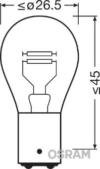 Ampul 24v 1016 Stop 21/5w Çift Duy Şaşı Tırnak