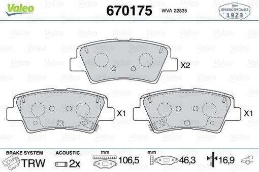 Arka Fren Balatası Opel Insıgnıa B 17 16 - 1684934080-13517515-13595651