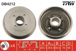 Fren Kampanası Arka Renault Kangoo 97 - 203.3 / 50.5 Mm - 7700304984-4320000QAG