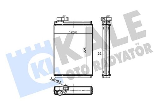 Kalorifer Audı A4-a5-q5 Kalorifer Al/brz 225x175.6x32 - 8K0898037A