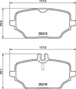 Fren Balatası Arka Mercedes Gle-class V167 C167 18 - A0004204202