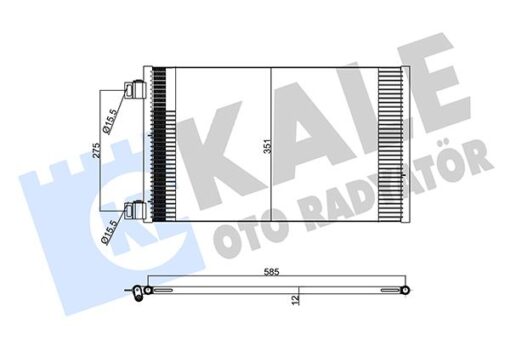 Klıma Radyatoru Mercedes Cıtan W415 12 . Renault Kangoo Iıı 08 - A4155000054-8200455795