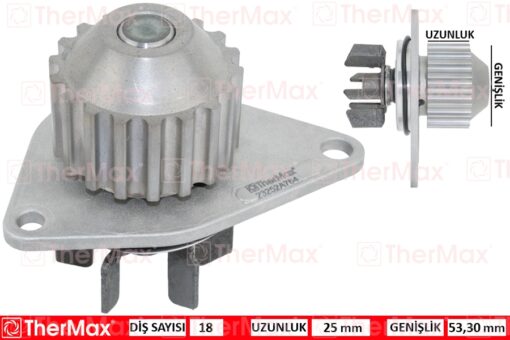 Devırdaım Su Pompası P106-p206-p207-p307-bıpper-nemo-partner-berlıngo-c2-c3-saxo-xsara 1.4 Tu3jp-tu3a 1.4 8v Mqp Fıat Fıorıno 1.4 Kft.-kfv - 1201.G0-9631169188-1609417080