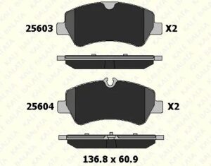 Arka Balata Ford Tourneo Custom-transıt Custom 2.2 Tdcı 12 Kablosuz - MEBK2J2M008AA-BK212M008AC-BK212M008