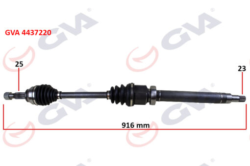 Ön Aks Komple Sağ Fıesta V 1.4 Tdcı 02 08 Fuıson 1.4 Tdcı Fıesta Vıı 08 12 1.25-1.4tdcı- 1..5 Tdcı-1.6 Tdcı 916mm - 2S613B436AG-8V513B436AAE