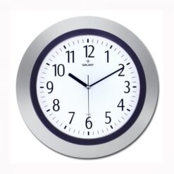 Duvar Saati Gri-mor Çerçeve Çap:33.8cm Akrilik Boyalı 2 Renk Abs Kasa Mineral Cam Sessiz Akar Makine Pvc Kadran Kadran Ölçüsü: 240mm Kadran Baskı Alanı: 150mm - SAAT 116-G