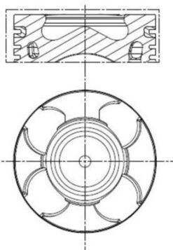 Motor Piston Segman Opel Astra H-j-corsa-doblo-fiorino-lınea-1.3 Z13dth-dtj-a13dte 69.60-std - 55197996-55202637