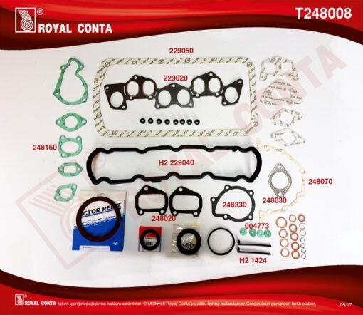 Motor Takım Conta Skt Keçeli Skc Siz P205-p305-p306-partner 1.8d Xud7 - 0197.37