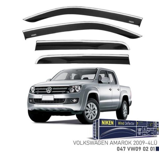 Kromlu Cam Rüzgarlığı Vw Amarok 2009- 4lü
