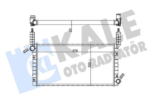 Radyatör Doblo 1.2ı 01- - 46803028-K46749000-K46803028