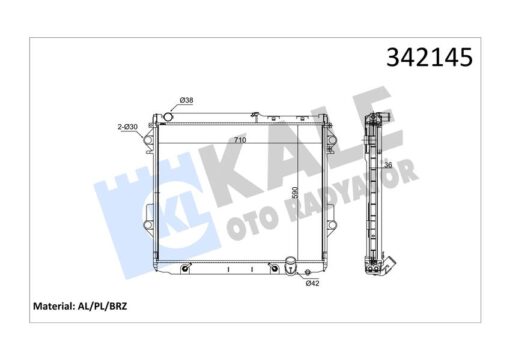 Radyatör Toyota Toyota Land Cruıser Al-pl-brz - 1640051040