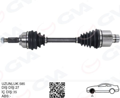 On Aks Komple Sag Mondeo Iıı 1.8 - 2.0 16v- 2.0tdcı 00 07 - 2S713B436BC-1214374-1312785