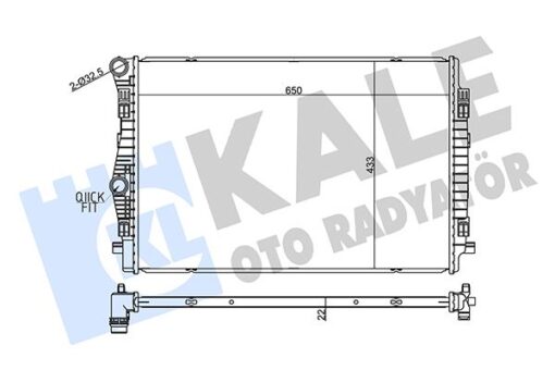 Radyatör Golf Vıı A3 Leon 1.4 Tsı-tfsı 2.0 Tdı Al/brz - 5Q0121251EQ-5Q0121251ES-5Q0121251GL