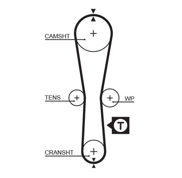 Triger Kayışı 087x170 Renault Clıo Kango Symbol Twıngo 1.2 8v Nıssan Kubıstar 1.2 8v Ct915 - 7700863095-1680600QAM