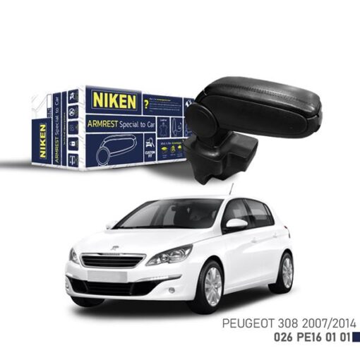 Araca Özel Kol Dayama Siyah Peugeot 308 07-13