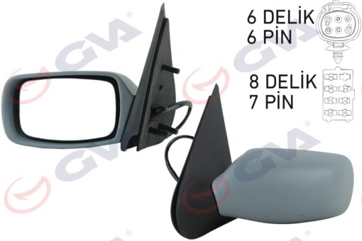 Dış Dikiz Aynası Sol Fıesta 96 00 Mazda 121 96 Elektrikli Isıtmalı Astarlı Konveks Vm-306ehpl - XS6117683PAXWAA-1085364-1E0569180A