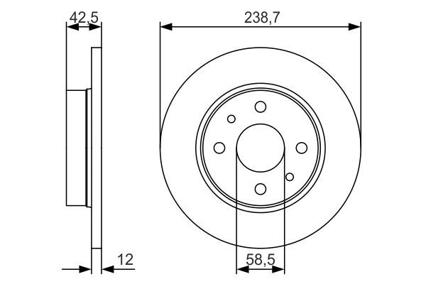 Fren Diski Ön Lada Samara 86 99 Vega 95 05 238.7x52.8x12 - 21083501070