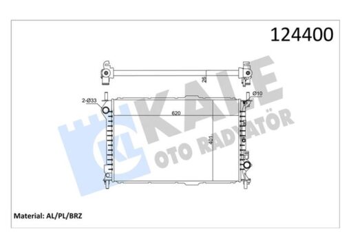 Motor Su Radyatoru Connect 1.8tdcı 75 90ps 03 09 Klımasız - 1365996-2T148005AD-2T148005CC