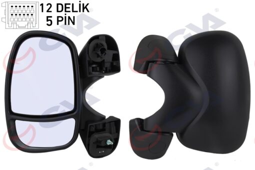Dış Dikiz Aynası Sol Trafıc-vivaro 01 Elektrikli Isıtmalı Sensörlü Konveks 5 Fiş Vm-967ehl - 7701473245-4408529