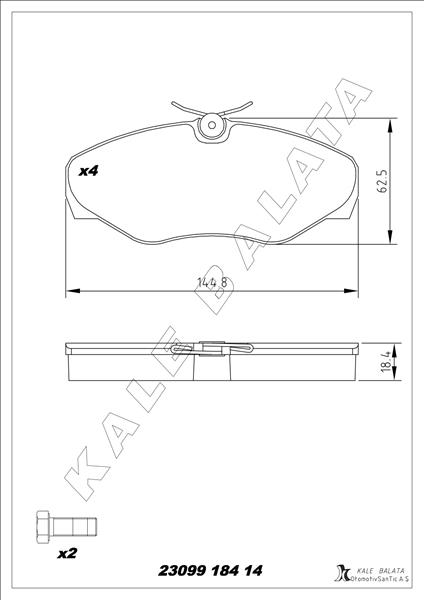 Ön Balata Renault Trafıc Iı 01 Opel Vivaro 01 - 7701054771-4106000QAE-4414519