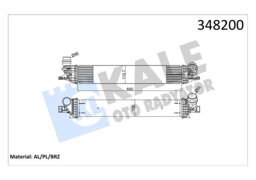 Turbo Radyatörü Intercooler Lgn Iıı 2.0 Dcı Al-pl-brz 652x112x108 - 144960001R