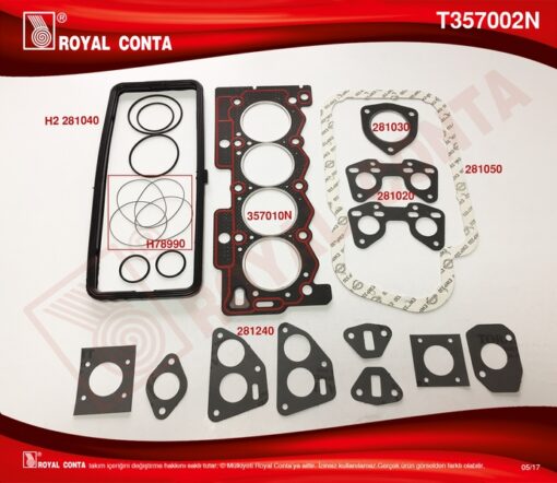 Motor Takım Conta Ax-bx-c15-saxo-xsara-zx-c3 1.1-1.4 Lt. K1f-k1g-k2a-k2b-tu1m-tu3m