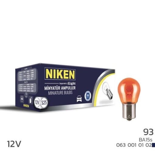 Nıken 93 Ampul Düz Ba15s Py21w Ambe 12v 10lu