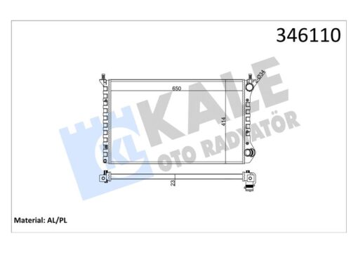 Radyatör Doblo-doblo Cargo 1.4 10/05 1.6-1.9d 01 Mek Ac Al/pl/brz - 51867711-46749018-51779232