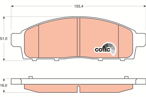Ön Balata L200 Pick-up 2.5dı-d Kbt-kat 05-10 L200 2.5dı-d 07-10 - 4605A198-4605A284-WVA24529