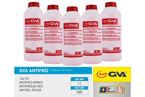 Antifriz 1.5 Lt -56 C Kırmızı Long Life Koli 12 Ad Organık
