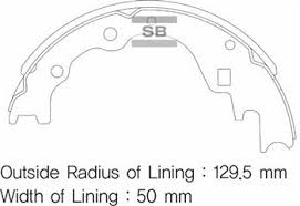 Arka Kampana Pabuç Balata Kıa Besta 2.2l R2 92-98 / Mazda E2200 2.2l R2 Rf 91- - 0K72A2638Z-K0BL12638Z-0K70Y2638Z