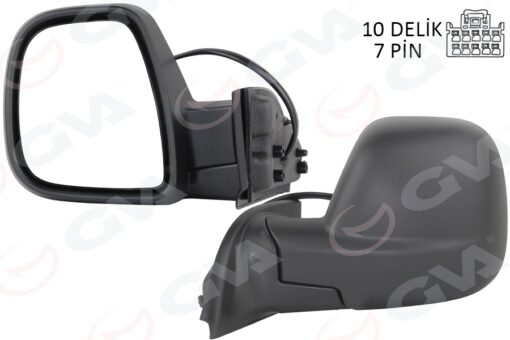 Dış Dikiz Aynası Fıat Yeni Doblo Combi- Carg0 Elektrikli Desenli Rezistanslı Otomatik Açma Kapama Sol 23-
