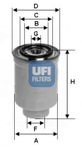 Yakıt Filtresi Su Ayırıcılı Nıssan Skystar Pıck Up 2.5l Yd25ddti D22 03- / Patrol 2.8l Rd28t Y60 88-97 - 1640306J60-1640501T70