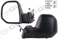 Dış Dikiz Aynası Sol Berlıngo-partner 08 Elektrikli Isıtmalı Sensörlü Konveks Vm-6118ehl - 8153.TP