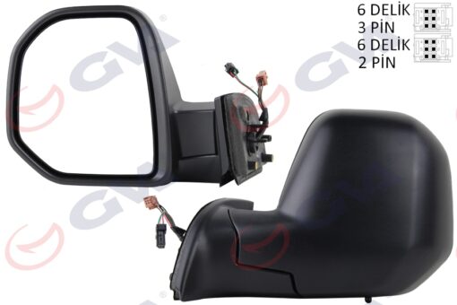 Dış Dikiz Aynası Sol Berlıngo-partner 08 Elektrikli Isıtmalı Sensörlü Konveks Vm-6118ehl - 8153.TP
