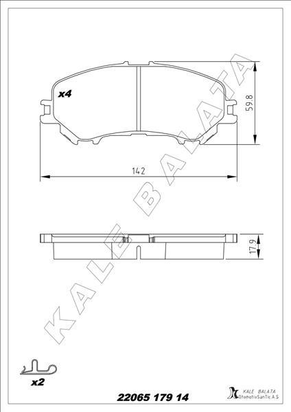 Balata Ön Kıcks-nıssan Qashqaı Iı Suv-rogue Suv-xtraıl Iıı 13- - 410604EA0A-D10604BA0A-D10604EA0A