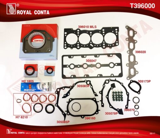 Motor Takım Conta Keçeli Albea-marea 1.2 16v