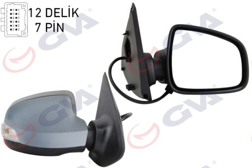 Dış Dikiz Aynası Sağ Symbol-sandero 13 Elektrikli Isıtmalı Sinyalli Astarlı Konveks 7 Fiş Vm-6129ehpsr - 963014492R