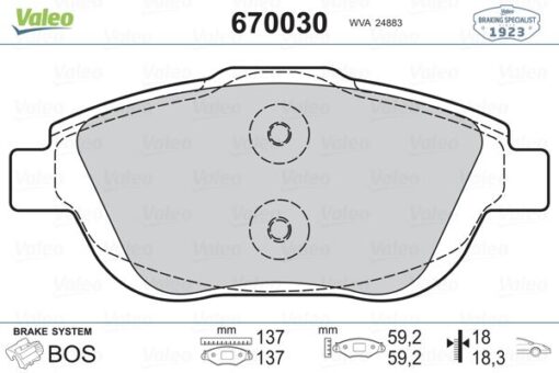Ön Fren Balatası Corsa F 19 Crossland 17 Mokka 20 C3 Iı-ııı-aırcross 09 C4 14 208 19 2008 19 Ds3 15 15 İnç 283mm - 1647863580-1617293780-3649095