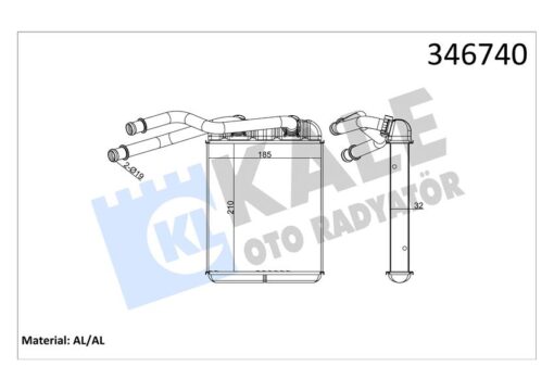 Kalorifer Radyatörü Vw Touareg 02 Audi Q7 10 - 7L0819031-7L0819031A-95557232600