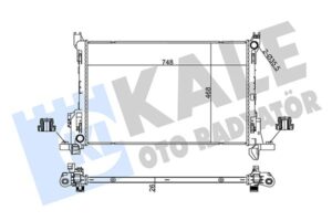 Radyatör Brazıng Fıat Talento-nıssan Nv300-opel Vıvaro-renault Trafıc Iıı-vauxhall Vıvaro Radyatör - 93868887-214103569R-6000618060