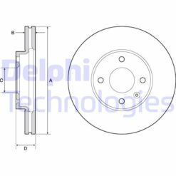 Ön Fren Diski Chevrolet Aveo T300 1.2 16v / Aveo T300 1.4 16v 11 14 256x24x60x45.5x4dl Hvl 14 Jant - 13502001